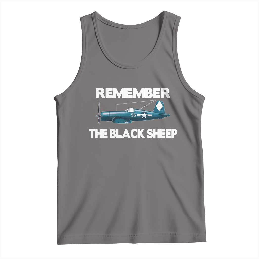 CORSAIR WWII HISTORY Tank Top Black Sheep Squadron Pilot