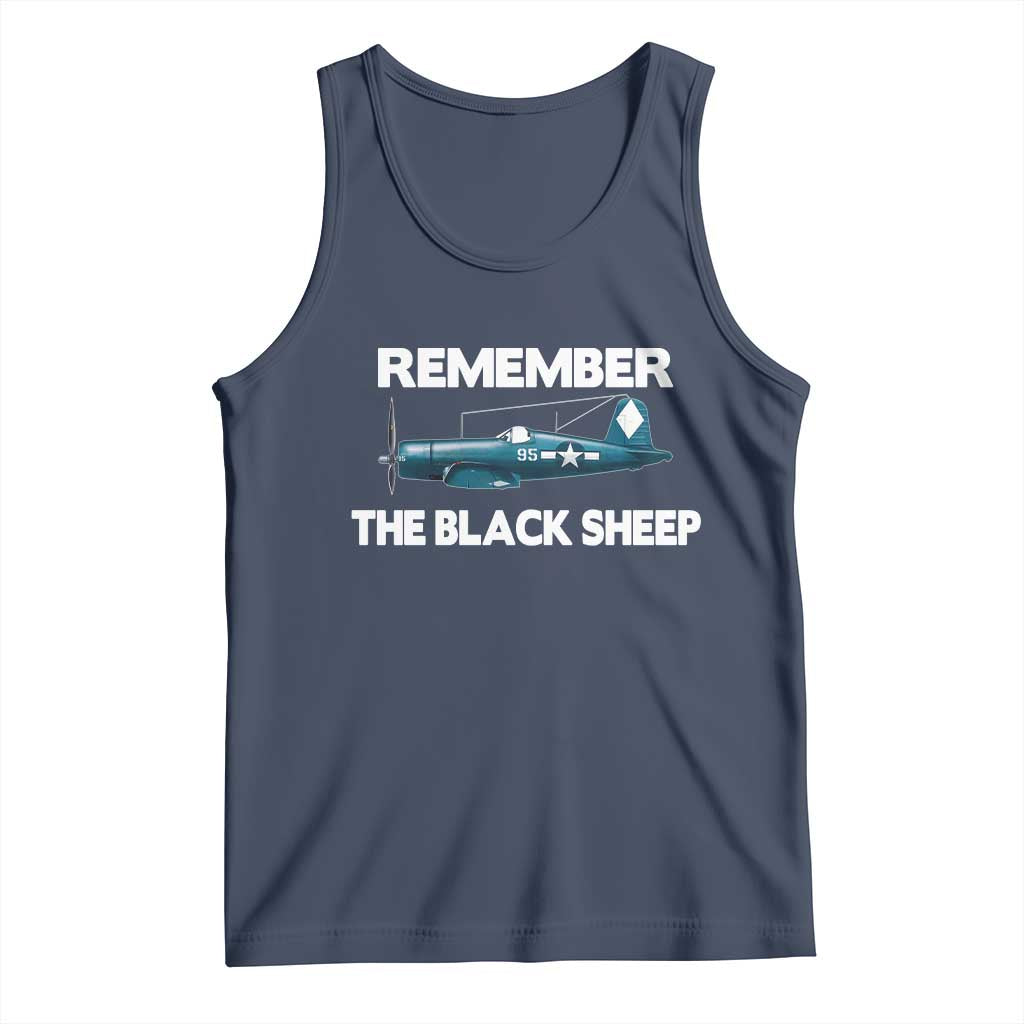 CORSAIR WWII HISTORY Tank Top Black Sheep Squadron Pilot