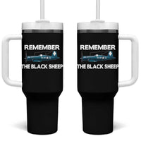 CORSAIR WWII HISTORY Tumbler With Handle Black Sheep Squadron Pilot