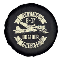 Vintage B-17 Bomber WW2 Aircraft Spare Tire Cover Plane Aviation Fighter Airplane Retro Grunge