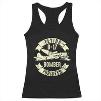 Vintage B-17 Bomber WW2 Aircraft Racerback Tank Top Plane Aviation Fighter Airplane Retro Grunge