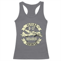 Vintage B-17 Bomber WW2 Aircraft Racerback Tank Top Plane Aviation Fighter Airplane Retro Grunge