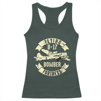 Vintage B-17 Bomber WW2 Aircraft Racerback Tank Top Plane Aviation Fighter Airplane Retro Grunge