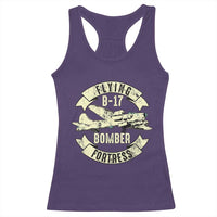 Vintage B-17 Bomber WW2 Aircraft Racerback Tank Top Plane Aviation Fighter Airplane Retro Grunge