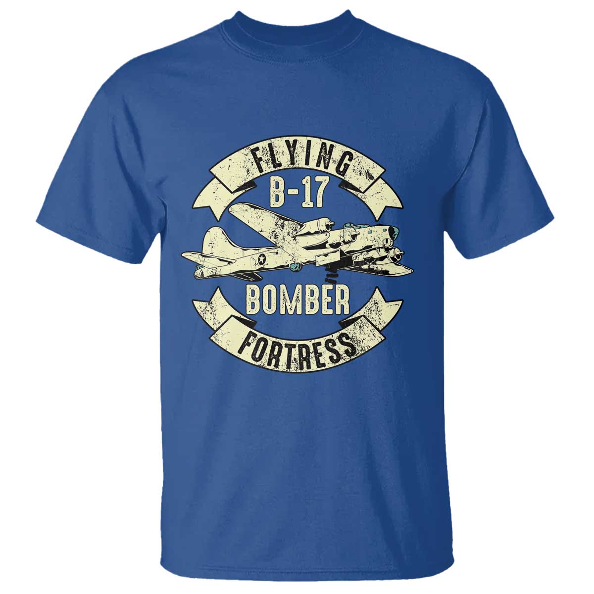 Vintage B-17 Bomber WW2 Aircraft T Shirt Plane Aviation Fighter Airplane Retro Grunge