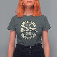 Vintage B-17 Bomber WW2 Aircraft T Shirt For Women Plane Aviation Fighter Airplane Retro Grunge