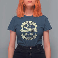 Vintage B-17 Bomber WW2 Aircraft T Shirt For Women Plane Aviation Fighter Airplane Retro Grunge