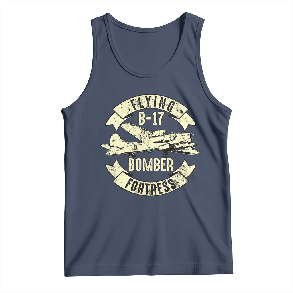 Vintage B-17 Bomber WW2 Aircraft Tank Top Plane Aviation Fighter Airplane Retro Grunge