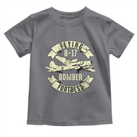 Vintage B-17 Bomber WW2 Aircraft Toddler T Shirt Plane Aviation Fighter Airplane Retro Grunge