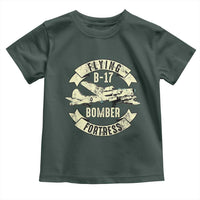 Vintage B-17 Bomber WW2 Aircraft Toddler T Shirt Plane Aviation Fighter Airplane Retro Grunge