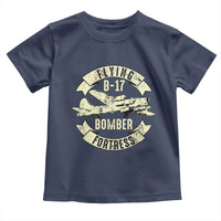 Vintage B-17 Bomber WW2 Aircraft Toddler T Shirt Plane Aviation Fighter Airplane Retro Grunge