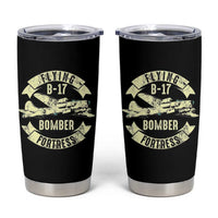 Vintage B-17 Bomber WW2 Aircraft Tumbler Cup Plane Aviation Fighter Airplane Retro Grunge