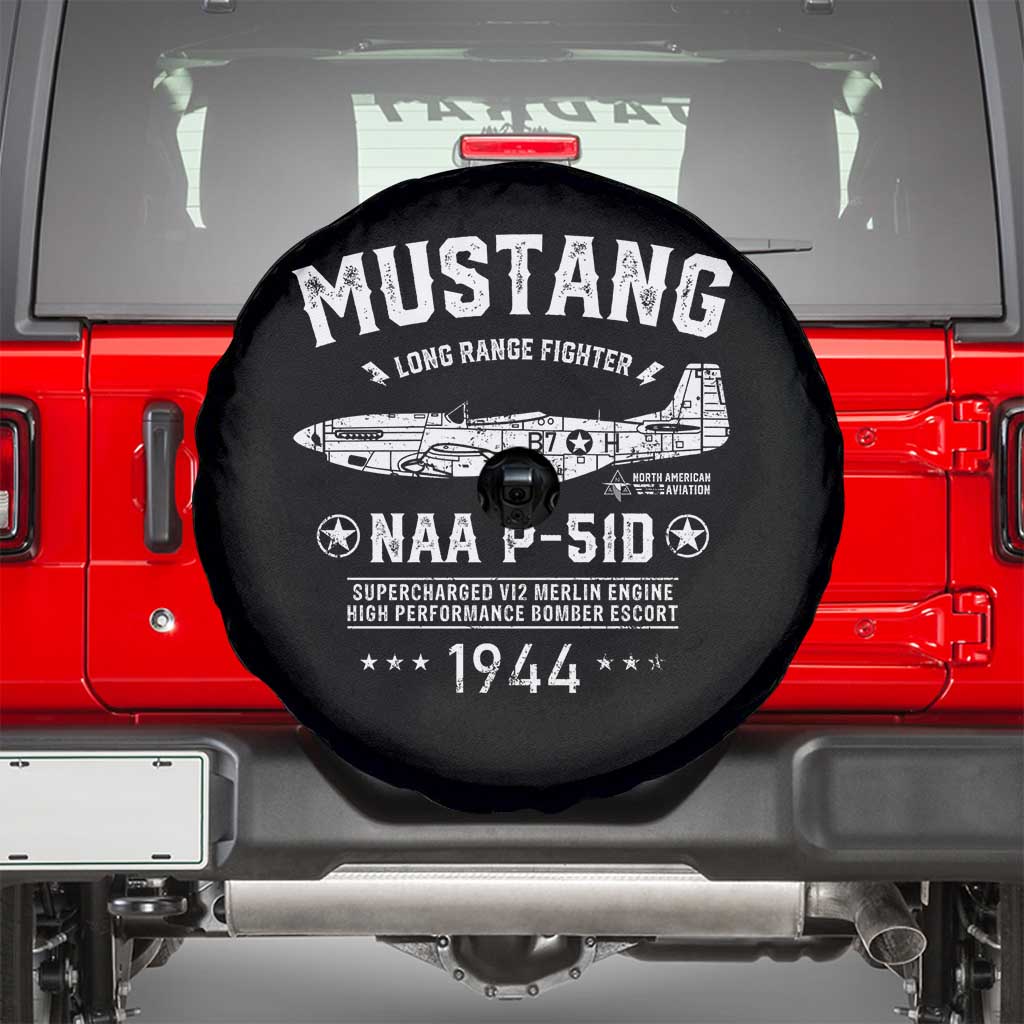 P-51 Mustang Spare Tire Cover North American Aviation WW2 P51 Fighter Plane