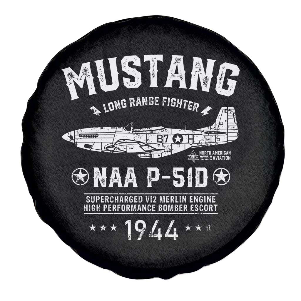 P-51 Mustang Spare Tire Cover North American Aviation WW2 P51 Fighter Plane