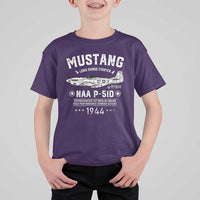 P-51 Mustang T Shirt For Kid North American Aviation WW2 P51 Fighter Plane