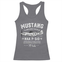P-51 Mustang Racerback Tank Top North American Aviation WW2 P51 Fighter Plane