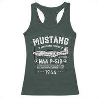 P-51 Mustang Racerback Tank Top North American Aviation WW2 P51 Fighter Plane