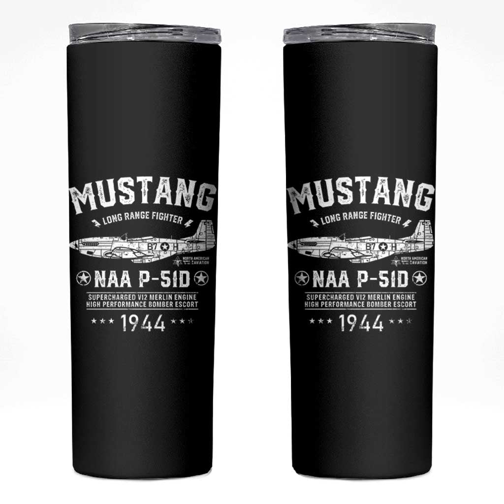 P-51 Mustang Skinny Tumbler North American Aviation WW2 P51 Fighter Plane