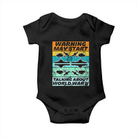 Retro World War 2 Memorabilia Baby Onesie May Start Talking About WWII WW2 Gear
