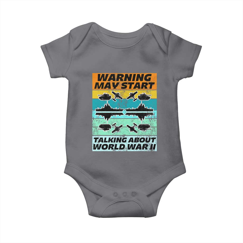 Retro World War 2 Memorabilia Baby Onesie May Start Talking About WWII WW2 Gear