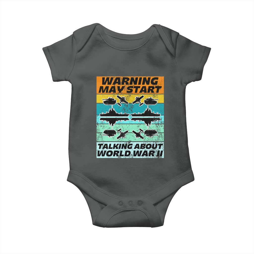 Retro World War 2 Memorabilia Baby Onesie May Start Talking About WWII WW2 Gear
