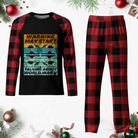 Retro World War 2 Memorabilia Plaid Pajama Set May Start Talking About WWII WW2 Gear - Wonder Print Shop
