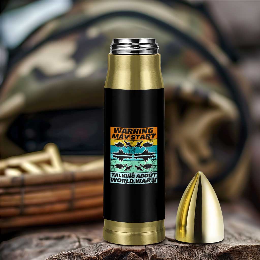 Retro World War 2 Memorabilia Bullet Tumbler May Start Talking About WWII WW2 Gear