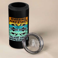 Retro World War 2 Memorabilia 4 in 1 Can Cooler Tumbler May Start Talking About WWII WW2 Gear