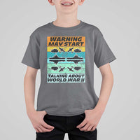 Retro World War 2 Memorabilia T Shirt For Kid May Start Talking About WWII WW2 Gear