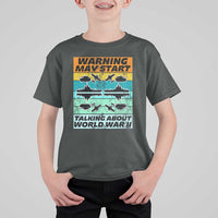 Retro World War 2 Memorabilia T Shirt For Kid May Start Talking About WWII WW2 Gear