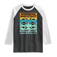 Retro World War 2 Memorabilia Raglan Shirt May Start Talking About WWII WW2 Gear