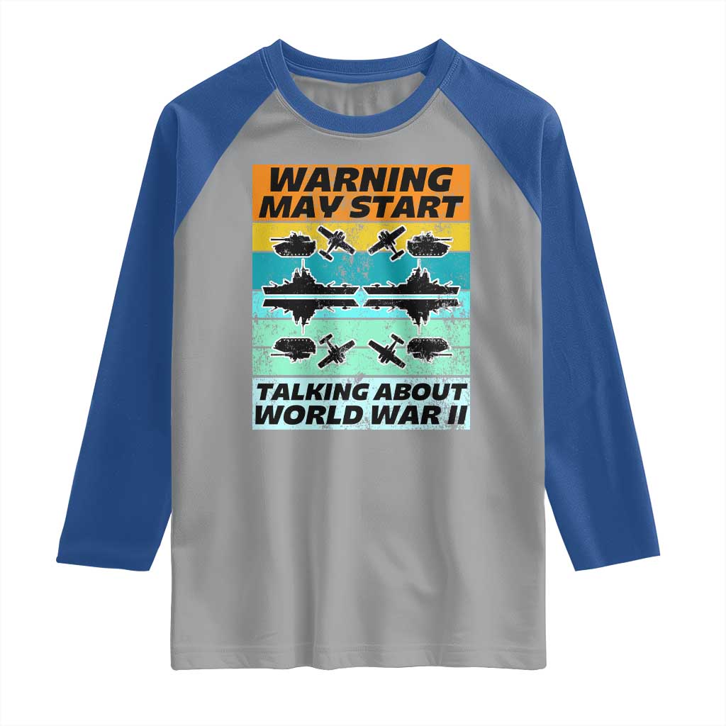 Retro World War 2 Memorabilia Raglan Shirt May Start Talking About WWII WW2 Gear
