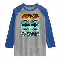 Retro World War 2 Memorabilia Raglan Shirt May Start Talking About WWII WW2 Gear