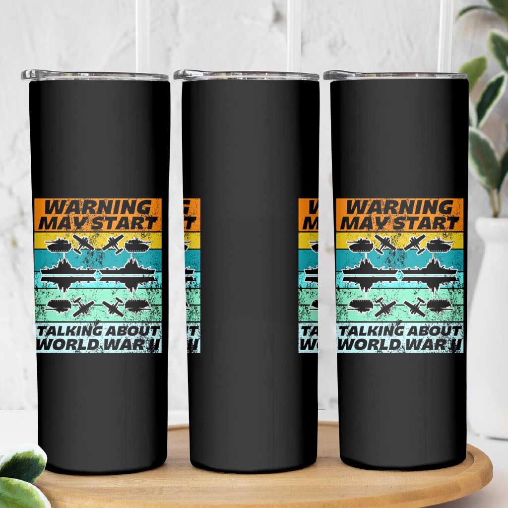 Retro World War 2 Memorabilia Skinny Tumbler May Start Talking About WWII WW2 Gear
