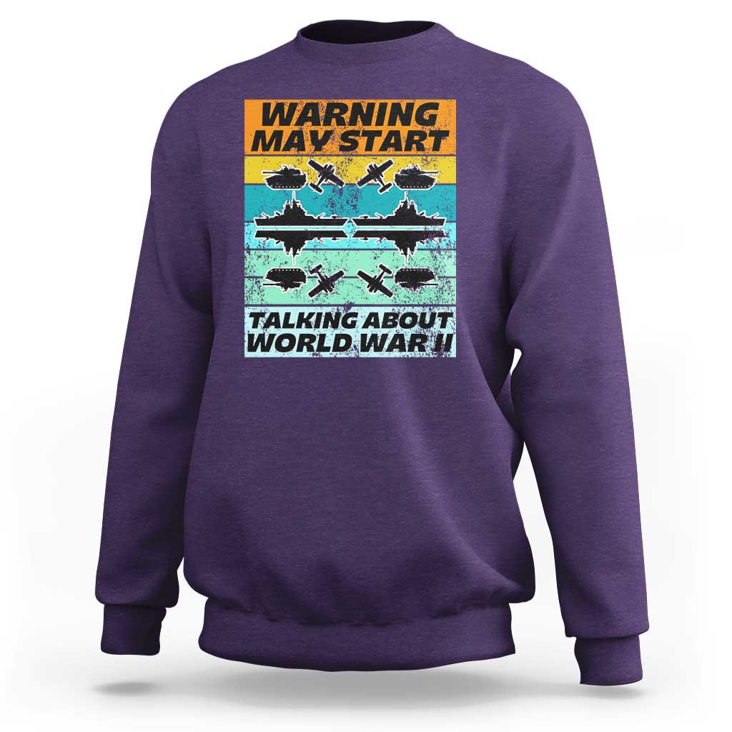 Retro World War 2 Memorabilia Sweatshirt May Start Talking About WWII WW2 Gear