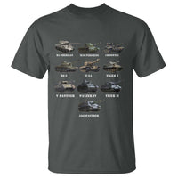 WW2 Tanks T Shirt M4 Sherman Panzer IV Tiger II T-34 History Buff