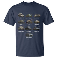 WW2 Tanks T Shirt M4 Sherman Panzer IV Tiger II T-34 History Buff