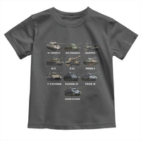 WW2 Tanks Toddler T Shirt M4 Sherman Panzer IV Tiger II T-34 History Buff