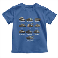 WW2 Tanks Toddler T Shirt M4 Sherman Panzer IV Tiger II T-34 History Buff