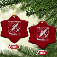 B-17 Flying Fortress Ceramic Ornament WW2 B-17G Bomber Vintage Aviation - Wonder Print Shop