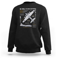 B-17 Flying Fortress Sweatshirt WW2 B-17G Bomber Vintage Aviation