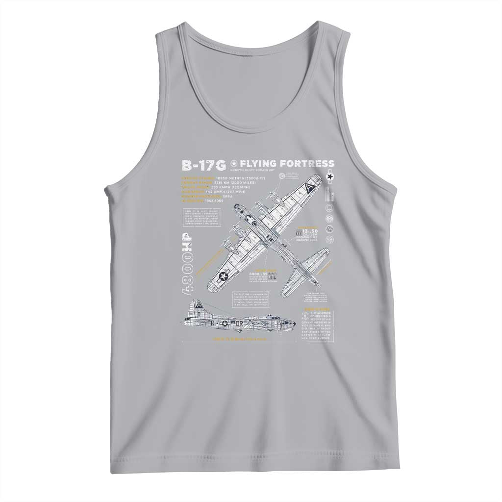 B-17 Flying Fortress Tank Top WW2 B-17G Bomber Vintage Aviation