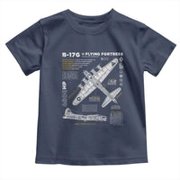 B-17 Flying Fortress Toddler T Shirt WW2 B-17G Bomber Vintage Aviation