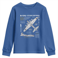 B-17 Flying Fortress Youth Sweatshirt WW2 B-17G Bomber Vintage Aviation