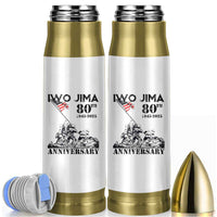 Iwo Jima WWII Veteran Bullet Tumbler 80th Anniversary 4th of July US Flag