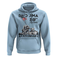 Iwo Jima WWII Veteran Hoodie 80th Anniversary 4th of July US Flag
