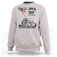 Iwo Jima WWII Veteran Sweatshirt 80th Anniversary 4th of July US Flag