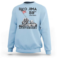 Iwo Jima WWII Veteran Sweatshirt 80th Anniversary 4th of July US Flag