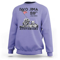 Iwo Jima WWII Veteran Sweatshirt 80th Anniversary 4th of July US Flag