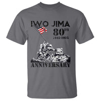 Iwo Jima WWII Veteran T Shirt 80th Anniversary 4th of July US Flag